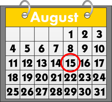 kalender 15. august